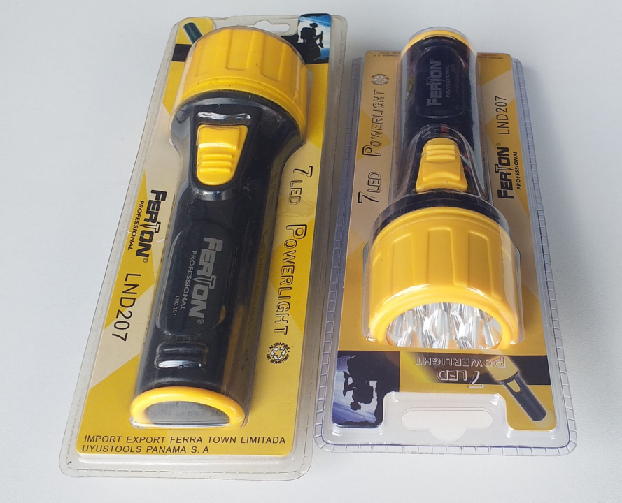 LINTERNA 7 LED FERTON A PILA / LND207