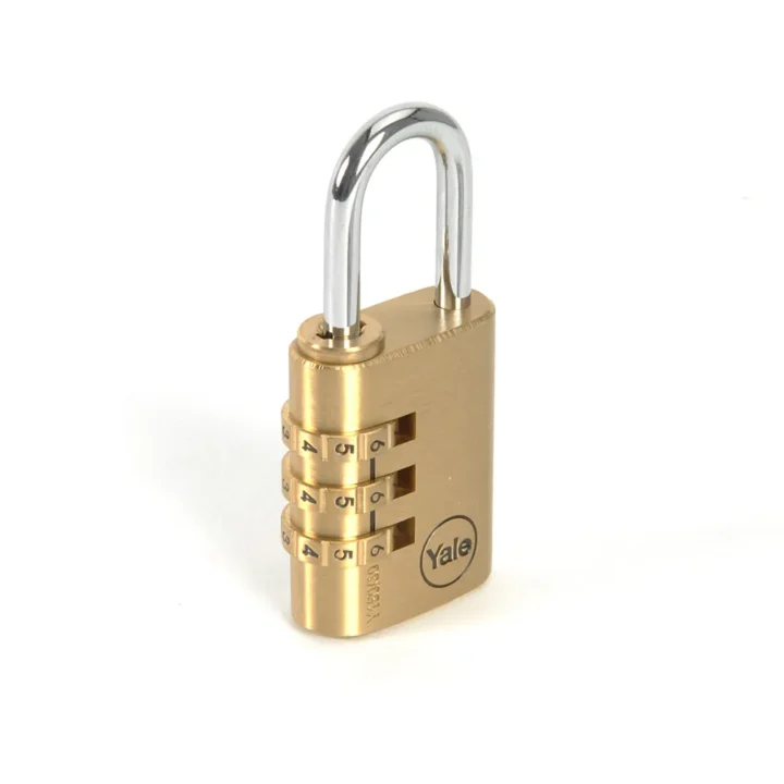CANDADO CON CLAVE YALE BRONCE #22
