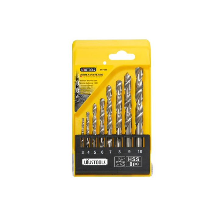 JUEGO DE BROCAS PARA METAL X 8 UYUSTOOLS