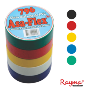 CINTA ASAFLEX COLORES X 10 UND