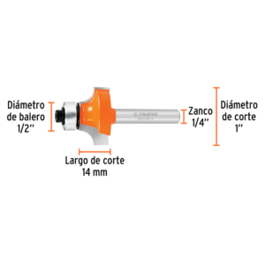 FRESA REDONDEADA 1 CON BALERO TRUPER / 11469