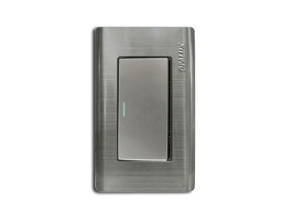 INTERRUPTOR X 1 EMPOTRADO CROMO OPALUX / OP-1111