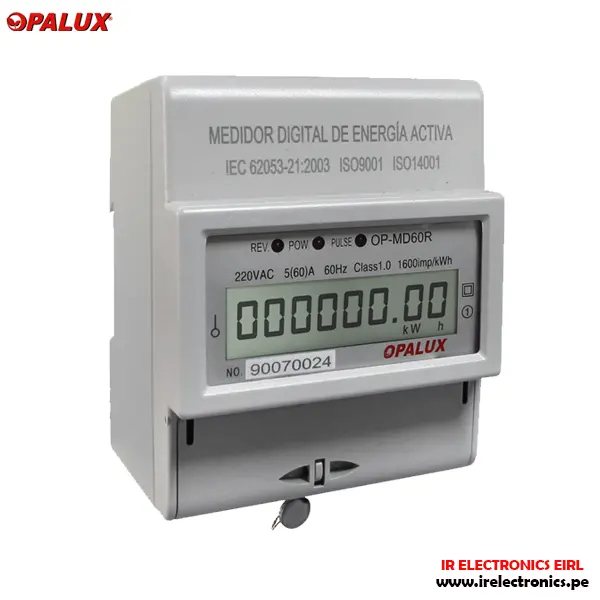 MEDIDOR DE ENERGIA DIGITAL OPALUX / OP-MD60R