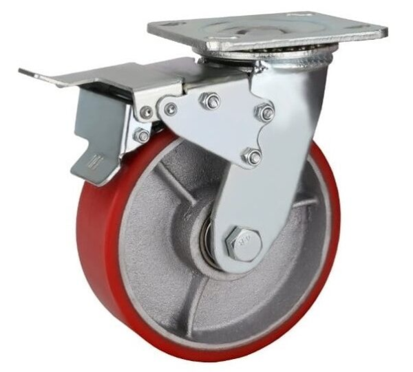 GARRUCHA CON FRENO 6 350KG HEFESTO / RDR106