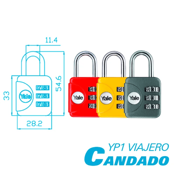 CANDADO COLORES 40