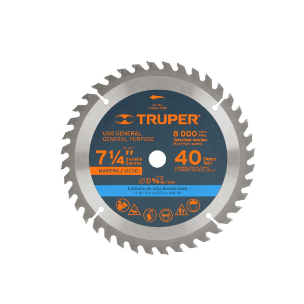 DISCO MADERA 7X40 TRUPER / 18301