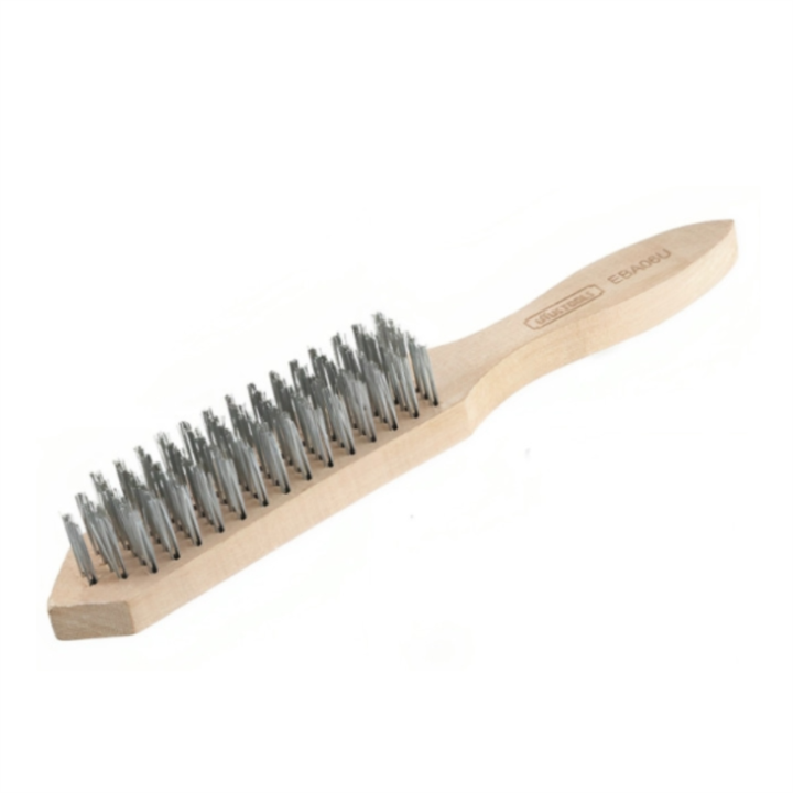 ESCOBILLA DE ACERO MANGO MADERA