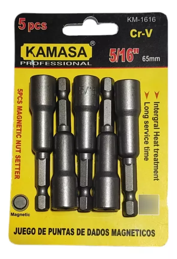 DADO MAGNETICO 3/8 X 5PZ KM