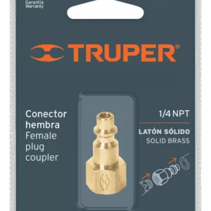 CONECTOR TIPO HEMBRA 1/4 TRUPER / 19082