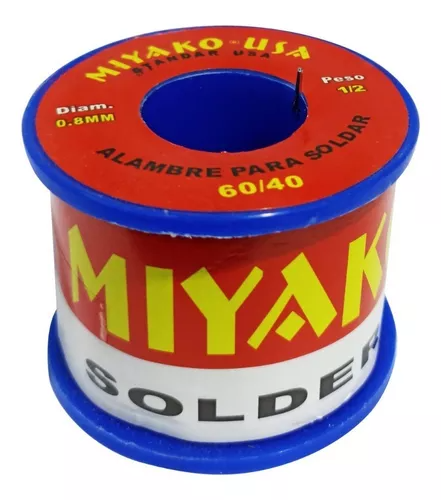 SOLDADURA MIYACO 0.8MM 1/2 LIBRA / SR-60/0.8(1/2L)