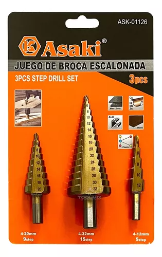 BROCA ESCALONADA X 3 ASAKI