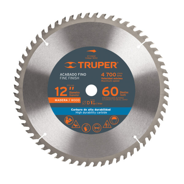 DISCO MADERA 12X60 TRUPER / 18312