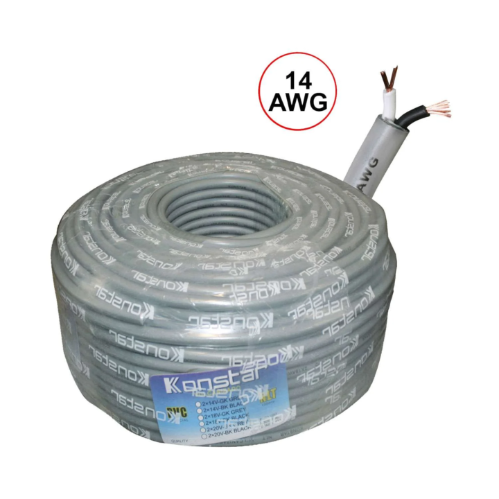 CABLE VULCANIZADO KONSTAR 14 AWG 100MT / K2X14V