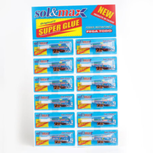 SUPER GLUE AZUL X 12 UND
