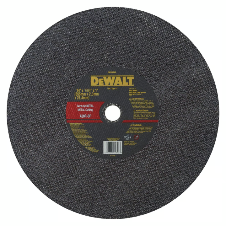DISCO CORTE TRONZADORA 14 DEWALT /