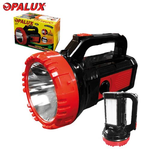 LINTERNA ROJA 5 W+LAMPARA 2.4W REC OPALUX / OP-7305