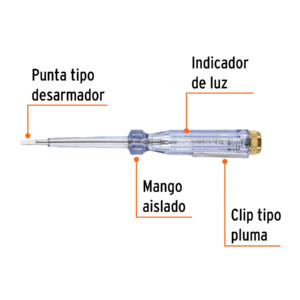 PROBADOR DE CORRIENTE ALTERNA 14 TRUPER / 13988