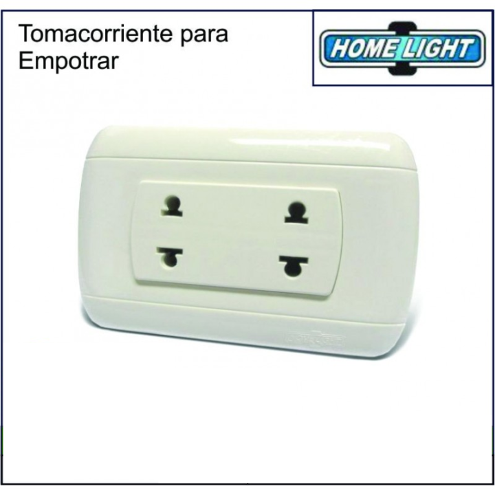INTERRUPTOR DOBLE EMPOTRADO HOME LIGHT